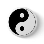 Yin Yang Symbol Button