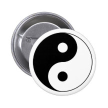 Yin Yang Symbol Button