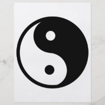 Yin Yang Symbol Flyer Design