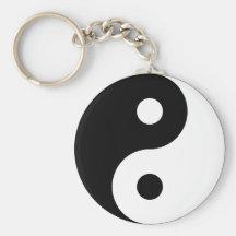 Yin Yang Symbol Keychain