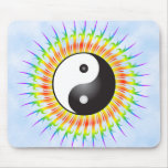 Yin Yang Symbol & Spiral Design: Mousepad