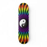 Yin Yang Symbol & Spiral Design: Skateboard