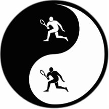 Yin Yang Tennis Cut Outs