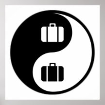 Yin Yang Travel Print