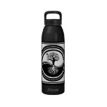Yin Yang Tree ~ Black & White Liberty Bottle Water Bottles