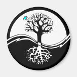 Yin Yang Tree Fridge Magnets
