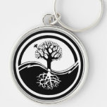 Yin Yang Tree Keychain