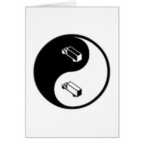 Yin Yang Trucks Greeting Card
