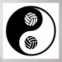 Yin Yang Volleyball posters