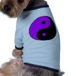Yin Yang Ying Taoism Sign Chinese Taijitu Purple pet clothing