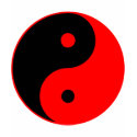 Yin Yang Ying Taoism Sign Chinese Taijitu Red t-shirts