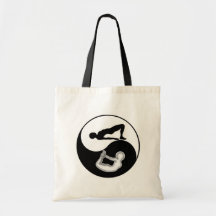 Yin-Yang Yoga - Budget Tote Bags