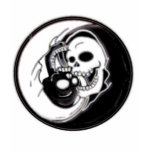 Ying Yang Grim Reaper t-shirts