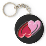 Ying Yang Hearts Keychain