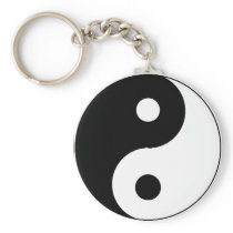 Ying Yang Keychain