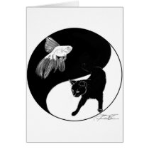 yinyang block colour lineart greeting cards