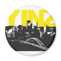 Yinz Pittsburgh Refrigerator Magnet