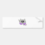 Yip Wolf the Cute Wolf Pudgie Pet by Melody Bumper Stickers
