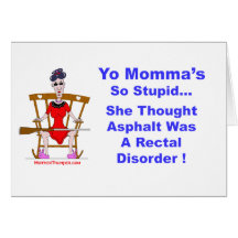 Yo Momma 10 Greeting Card