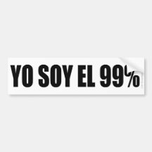 Yo Soy El 99% Bumper Stickers