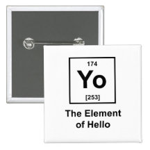 Yo! The Element of Hello Pin