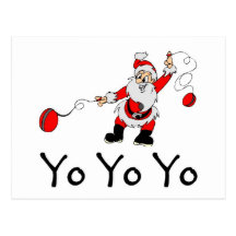 Yo Yo Yo Santa Postcard