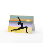 Yoga At The Beach Greeting Card