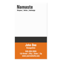 Yoga Business Card 10 Class Pass Template