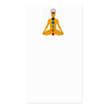 yoga chakras business card template