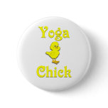 Yoga Chick Button