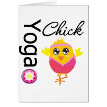 Yoga Chick Greeting Card