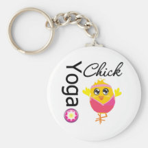 Yoga Chick Key Chain