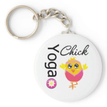 Yoga Chick Key Chain
