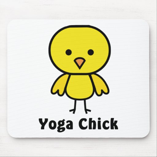 Yoga Chick Mouse Pad