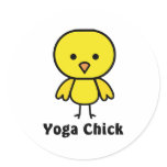 Yoga Chick stickers
