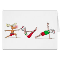 Yoga Christmas Card