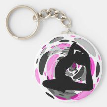 Yoga Diva Keychain