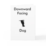 Yoga Downward Facing Dog Greeting Card