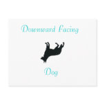 Yoga Downward Facing Dog Post Card