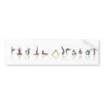 yoga earth bumper stickers