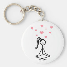 Yoga Girl Key Chains