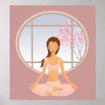 yoga girl poster