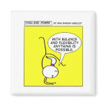 Yoga Girl Power "Balance and flexible" magnets