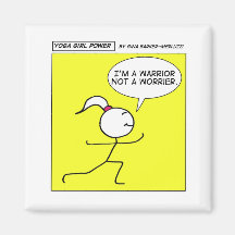 Yoga Girl Power Refrigerator Magnet