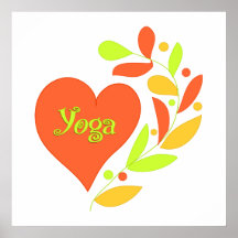 Yoga Heart Print