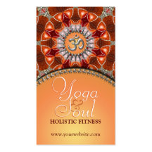 Yoga Holistic Crystal Energy NewAge Business Cards