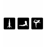 yoga icons t-shirts