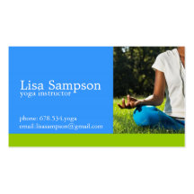Yoga Instructor Business Card