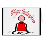 Yoga Instructor---Lotus Postion Stick Figure Greeting Card