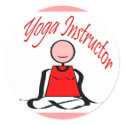 Yoga Instructor---Lotus Postion Stick Figure stickers